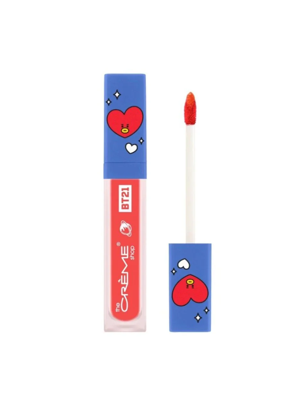 2 Pack The Creme Shop BT21 TATA Universtain Lip Tint Curiously Coral NEW